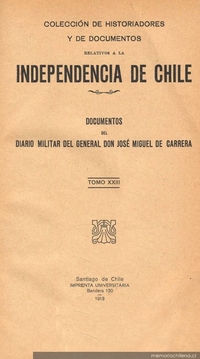 A los habitantes del Reino de Chile. El comandante general del Ejército Nacional Español