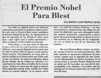 El Premio Nobel para Blest