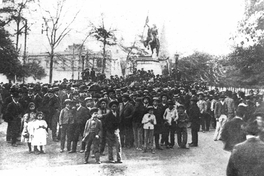 Primero de Mayo : Día del Trabajo, en la Alameda, Santiago, 1908