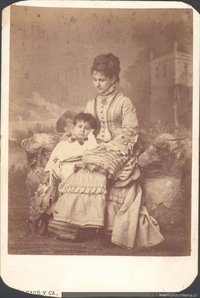 Mujer y niño, ca. 1880