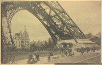 Vista desde abajo de la Torre Eiffel, 1889