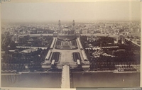 Palacio Trocado en París desde la Torre Eiffel, 1889
