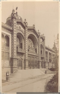 Puerta de entrada del Pabellón de la República Argentina, 1889