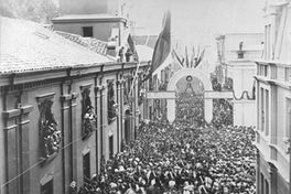 Recepción del General Baquedano y el Ejército en Valparaíso, ca. 1881