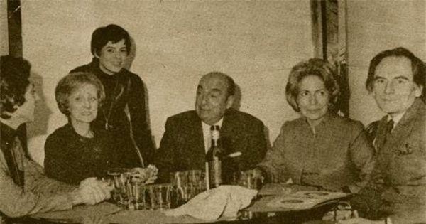 Pablo Neruda en el Pierre Cardin de Paris, 1972