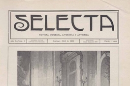 Selecta : año 1, n° 1, abril de 1909