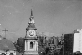Torre Iglesia San Francisco y calle Alameda, Santiago
