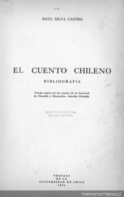 El cuento chileno : bibliografía