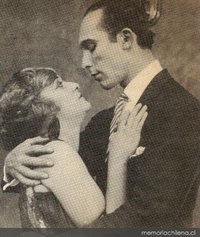 Silvia Villalaz y Jorge Infante, protagonistas de Martín Rivas, 1925