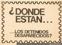 ¿Dónde están... los detenidos desparecidos?, 1983-1988