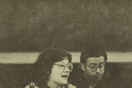 Los cineastas Orlando Lübbert y Angelina Vásquez, hacia 1983