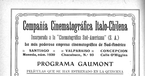 Programa Gaumont : películas de la quincena, 1915