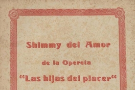 Shimmy del amor , 1900