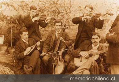 Tertulia musical, 1900