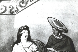 Dama de la aristocracia chilena con su mucama