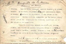 Banquete de La Nación [manuscrito]