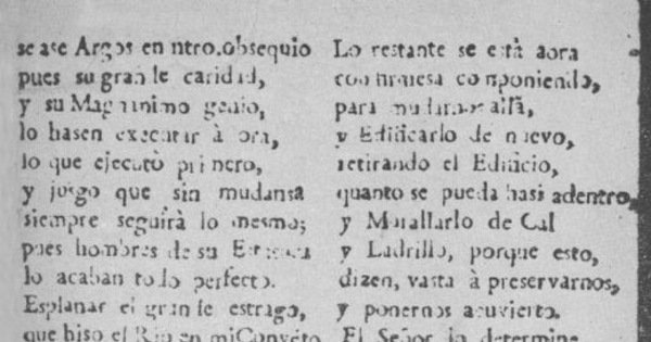 Relacion de la inundacion, que hiso [sic] el rio Mapocho de la Ciudad de Santiago de Chile, en el Monasterio de Carmelitas, Titular de San Rafael, el dia 16 de Julio de 1783