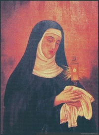 Santa Clara, patrona de las clarisas, siglo XVII