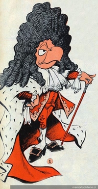 Condorito como Luis XIV, 1963