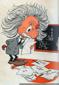 Condorito como Albert Einstein, 1963