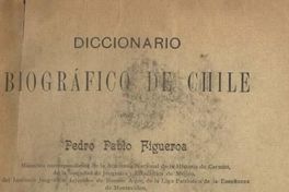 Diccionario biográfico de Chile, tomo III