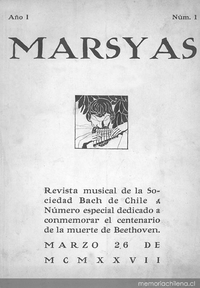 Marsyas : año 1, n° 1, 26 de marzo de 1927-año 1, n° 11, febrero de 1928