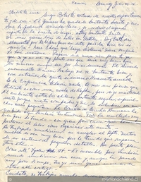 Carta de Orlando Letelier a Isabel Morel, 20 de julio de 1975