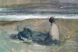 Dos figuras frente al mar, 1985