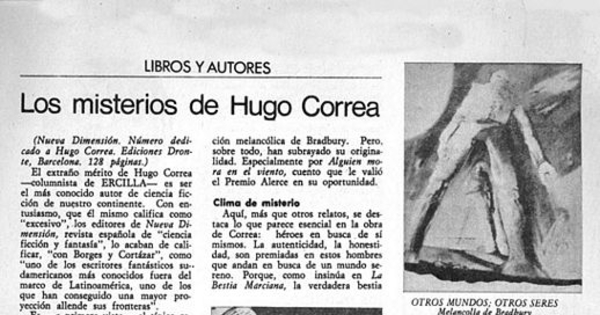 Los misterios de Hugo Correa