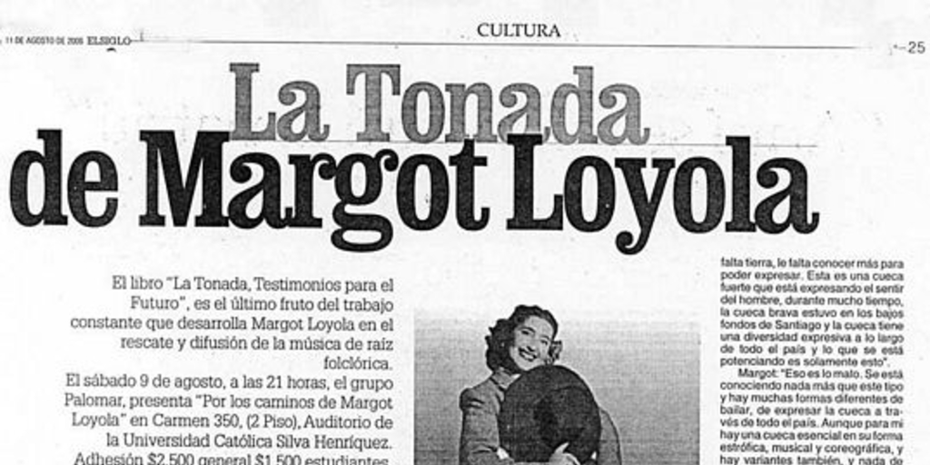 La tonada de Margot Loyola
