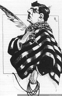 Retrato de Joaquín Díaz Garcés aparecido en Zigzag, 1912