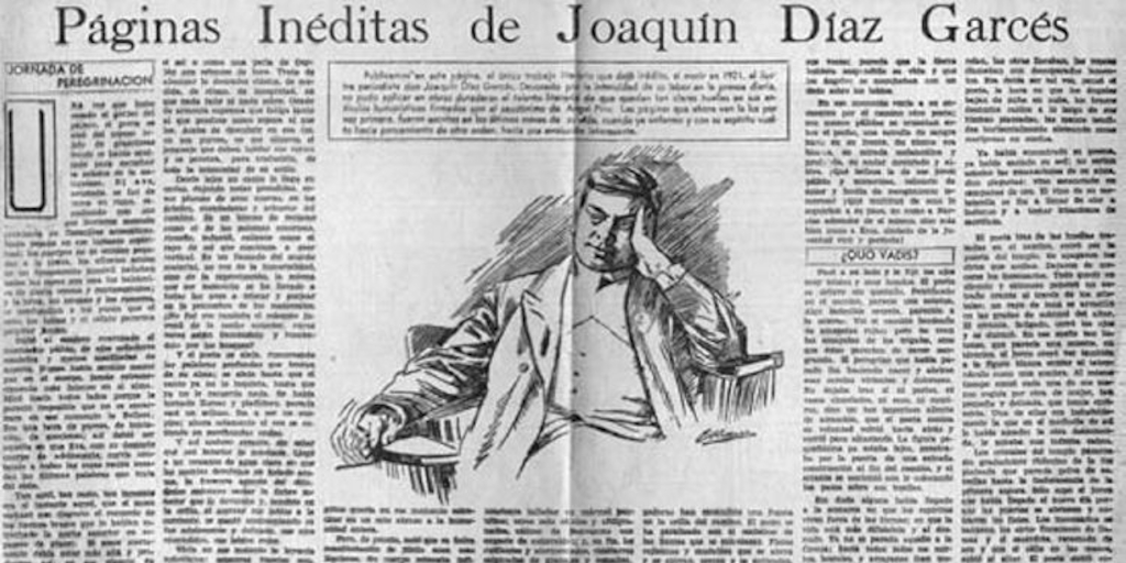 Páginas inéditas de Joaquín Díaz Garcés