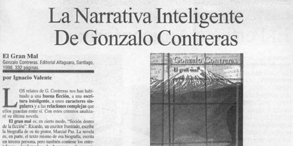 La narrativa inteligente de Gonzalo Contreras
