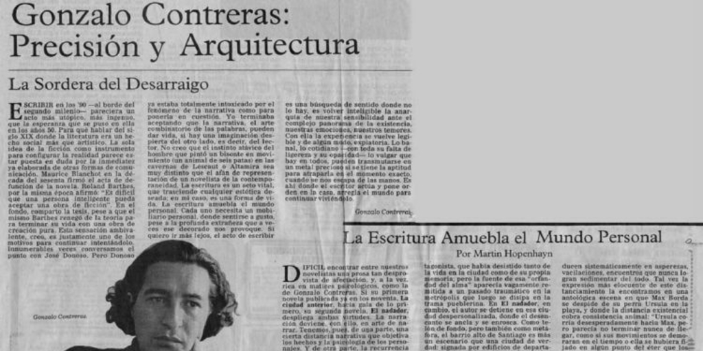 Gonzalo Contreras : precisión y arquitectura