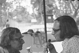 Alejandro Sieveking y Antonio Skármeta en la década de 1970
