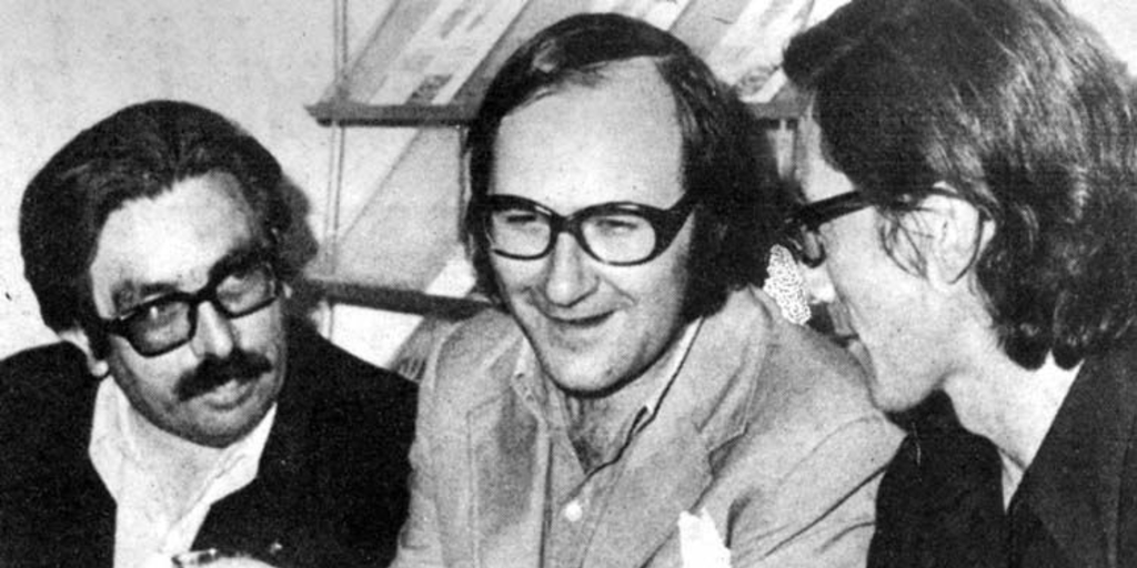 Luis Sánchez Latorre, Antonio Skármeta y Mauricio Wacquez, 1971
