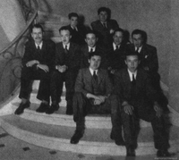 Héctor Barreto a la izquierda y Miguel Serrano a la derecha, ca. 1935