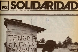 Solidaridad : n° 192-215, enero-diciembre de 1985