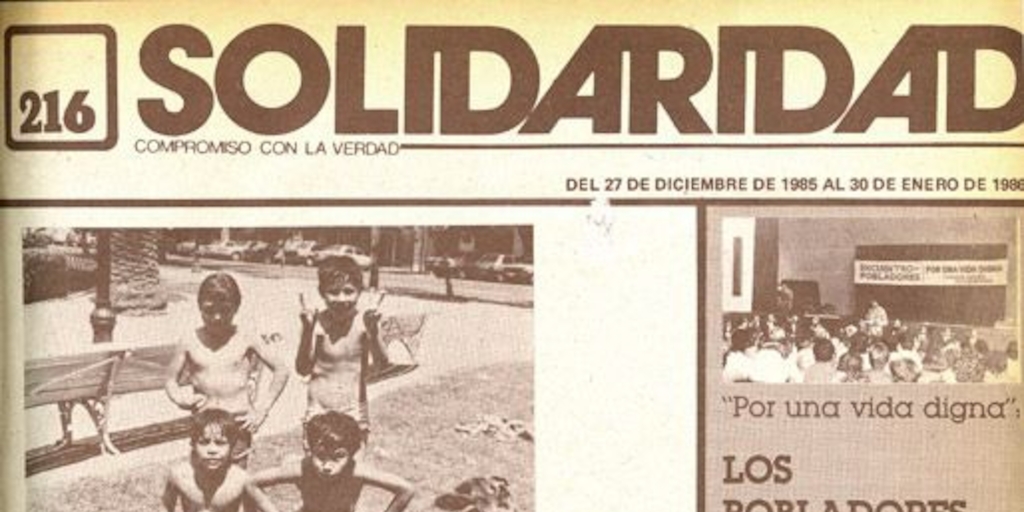 Solidaridad : n° 216-237, enero-diciembre de 1986