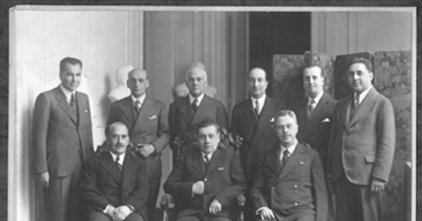Arturo Alessandri Palma y su gabinete en abril de 1934