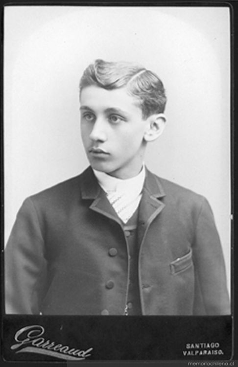 El joven Arturo Alessandri Palma, 1886