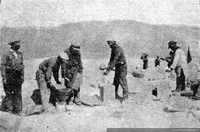 Manejo de explosivos en el mineral de Chuquicamata, 1929