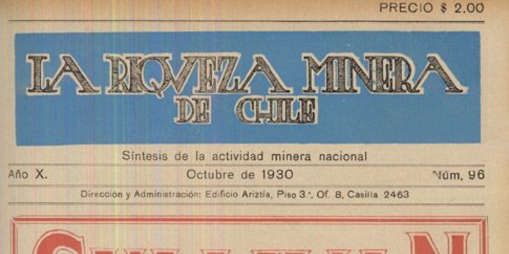 El mineral de Potrerillos : estudio sobre su desarrollo por la Andes Copper Mining Company