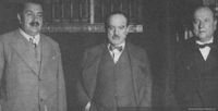 Primera Junta de Gobierno de la República Socialista, 16 de junio 1932 : Carlos Dávila, Nolasco Cárdenas y Alberto Cavero