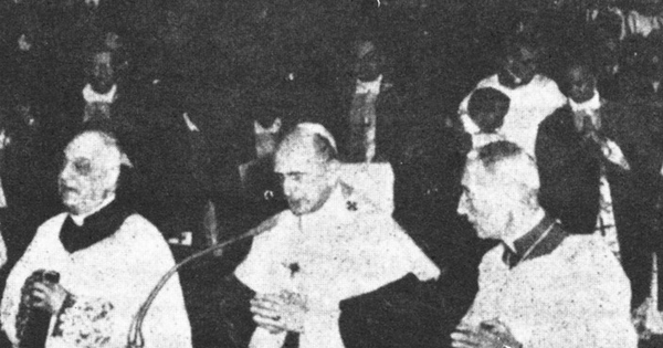 Paulo VI inaugura en la basílica de San Pedro la tercera sesión conciliar, 1963