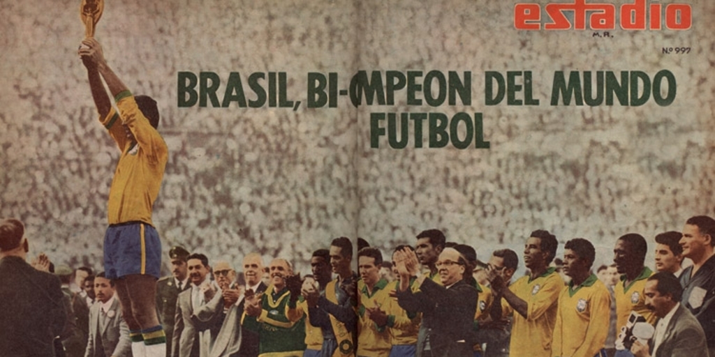 Brasil campeón del mundial de fútbol de 1962