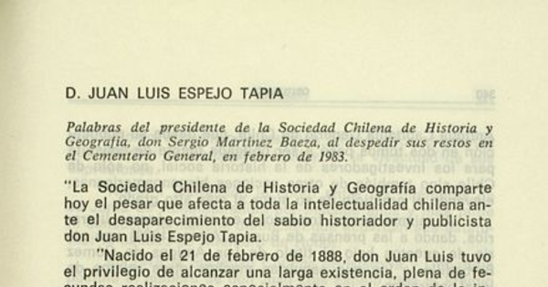 D. Juan Luis Espejo Tapia