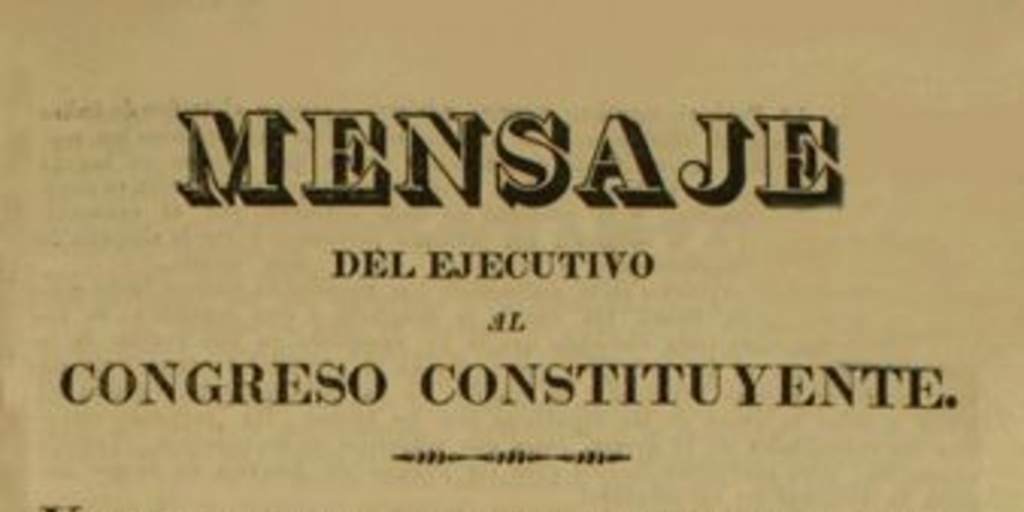 Mensaje del Ejecutivo al Congreso Constituyente, 1828