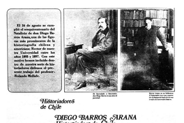 Diego Barros Arana historiador de Chile y de América
