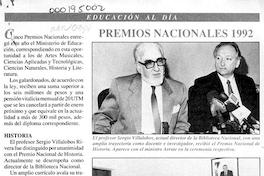 Premios Nacionales 1992